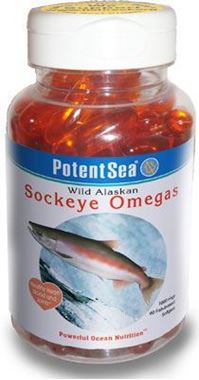 Picture of PotentSea Wild Alaskan Sockeye Omegas, 90 softgels