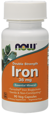 Picture of NOW Double Strength Iron, 90 vcaps