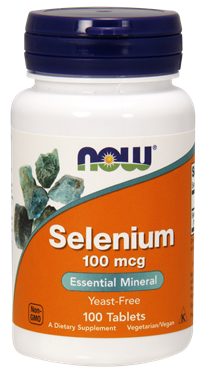 Picture of NOW Selenium, 100 mcg, 100 tabs