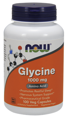 Picture of NOW Glycine, 1000 mg, 100 vcaps