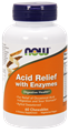 Picture of NOW Acid Relief with Enzymes, 60 chewables