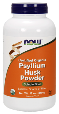 Picture of NOW Certified Organic Psyllium Husk Powder, 12 oz