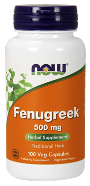 Picture of NOW Fenugreek, 500 mg, 100 vcaps