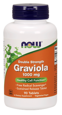 Picture of NOW Double Strength Graviola, 1000 mg, 90 tabs