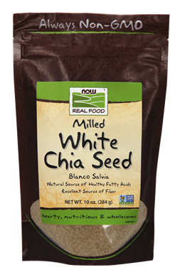 Picture of NOW Milled White Chia Seed, 10 oz