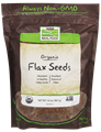 Picture of NOW Organic Flax Seeds, 32 oz