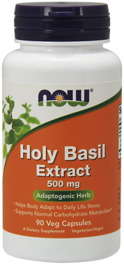 Picture of NOW Holy Basil Extract,  500 mg, 90 vcaps