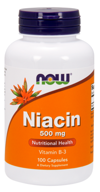 Picture of NOW Niacin, 500 mg, 100 caps