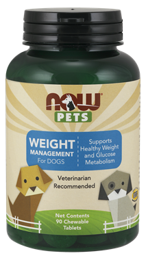Picture of NOW Pets Weight Management For Dogs, 90 chewable tablets