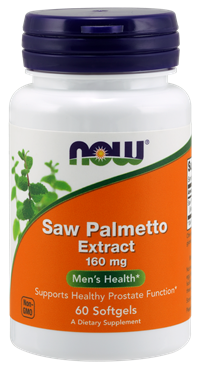 Picture of NOW Saw Palmetto Extract, 160 mg, 60 softgels