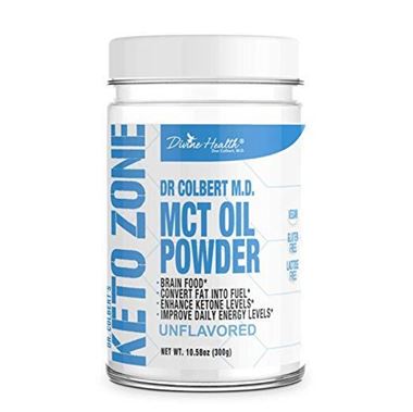 Picture of Divine Health Keto Zone  MCT Oil Powder, Unflavored, 10.58 oz