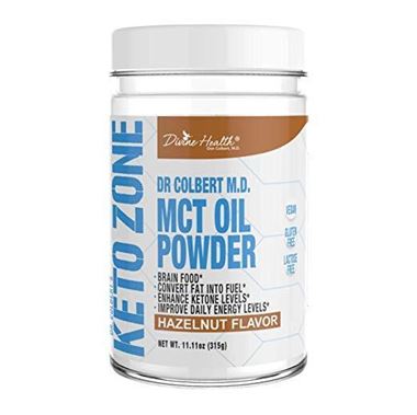 Picture of Divine Health Keto Zone  MCT Oil Powder, Hazelnut Flavor, 11.11 oz