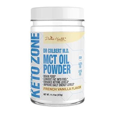 Picture of Divine Health Keto Zone  MCT Oil Powder, French Vanilla Flavor, 11.11 oz