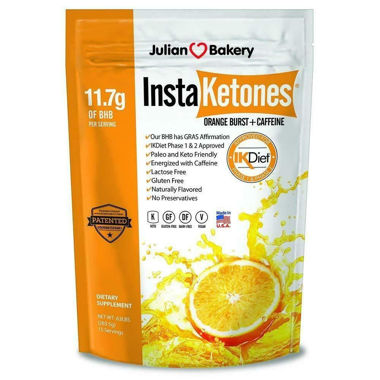 Picture of Julian Bakery Insta Ketones, Orange Burst, + Caffeine, 10 oz