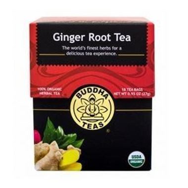 Picture of Buddha Teas Ginger Root Tea, 18 tea bags