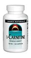 Picture of Source Naturals L-Carnitine, 250 mg, 120 caps