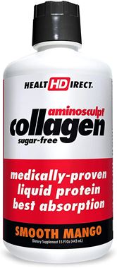 Picture of Health Direct AminoSculpt Collagen Sugar-Free, Smooth Mango, 15 fl oz