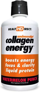 Picture of Health Direct AminoSculpt Collagen Energy, Watermelon Punch, 15 fl oz