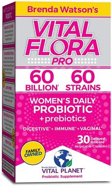Picture of Vital Planet Vital Flora Women’s Daily Probiotic, 60 billion, 30 vcaps