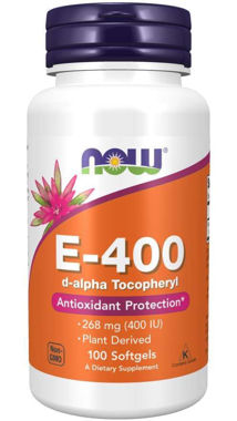 Picture of NOW E-400, 400 IU, 100 softgels(TEMPORARILY OUT OF STOCK)