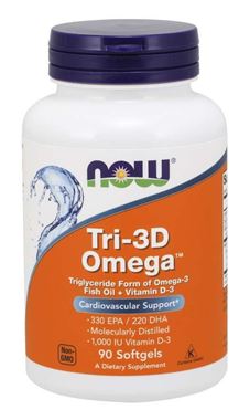 Picture of NOW Tri-3D Omega, 90 softgels