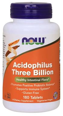 Picture of NOW Acidophilus Three Billion, 180 tabs