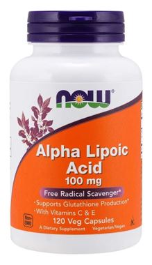 Picture of NOW Alpha Lipoic Acid, 100 mg, 120 vcaps