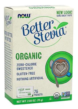 Picture of NOW Better Stevia Organic, 75 packets