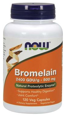 Picture of NOW Bromelain, 500 mg, 120 vcaps