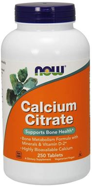 Picture of NOW Calcium Citrate, 250 tabs
