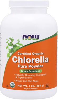 Picture of NOW Certified Organic Chlorella Pure Powder, 1 lb