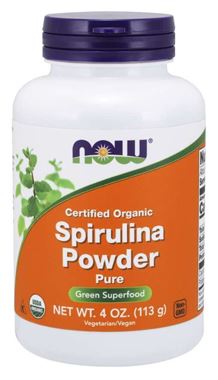 Picture of NOW Certified Organic Spirulina Powder, 4 oz