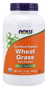 Picture of NOW Certified Organic Wheat Grass Pure Powder, 9 oz