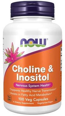 Picture of NOW Choline & Inositol, 100 vcaps