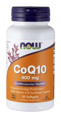 Picture of NOW CoQ10, 400 mg, 30 softgels