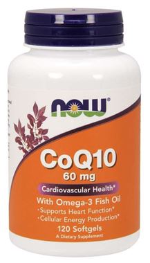 Picture of NOW CoQ10, 60 mg, 120 softgels