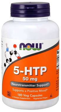 Picture of NOW 5-HTP,  50 mg, 180 vcaps