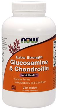 Picture of NOW Extra Strength Glucosamine & Chondroitin, 240 tabs