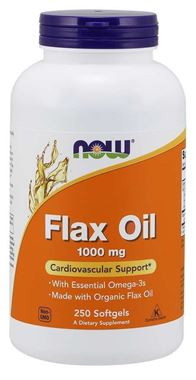 Picture of NOW Flax Oil, 1000 mg, 250 softgels