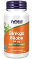 Picture of NOW Ginkgo Biloba, 60 mg, 60 vcaps