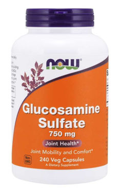 Picture of NOW Glucosamine Sulfate, 750 mg, 240 vcaps