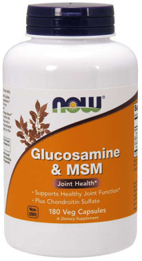 Picture of NOW Glucosamine & MSM, 180 vcaps
