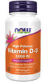 Picture of NOW High Potency Vitamin D3 1000 IU, 180 softgels