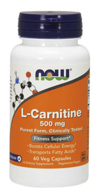 Picture of NOW L-Carnitine,  500 mg, 60 vcaps