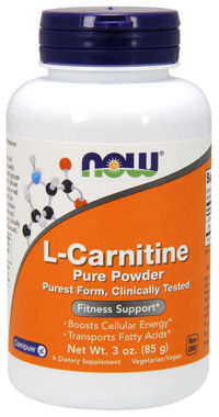 Picture of NOW L-Carnitine Pure Powder, 3 oz