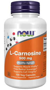Picture of NOW L-Carnosine, 500 mg, 100 vcaps