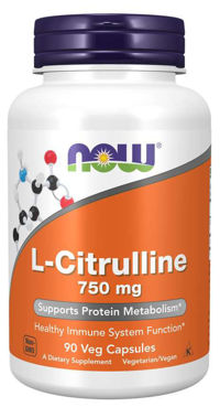 Picture of NOW L-Citrulline, 750 mg, 90 vcaps