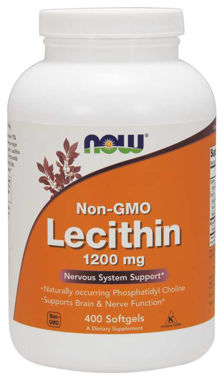 Picture of NOW Lecithin,  1200 mg, 400 softgels