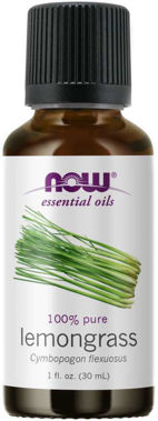 Picture of NOW 100% Pure Lemongrass Oil, 1 fl oz