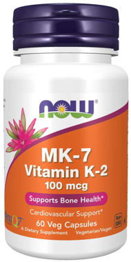 Picture of NOW MK-7 Vitamin K-2, 100 mcg, 60 vcaps